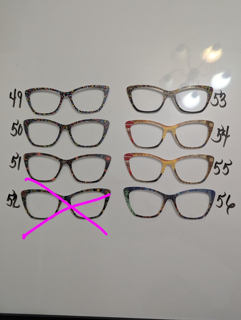 Colorful Patterned Wanda Toppers For Pair Eyewear, Toppers Are Sold Individually